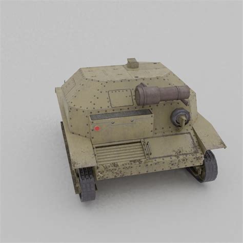 3d Model Tks Tankette 37mm Vr Ar Low Poly Cgtrader