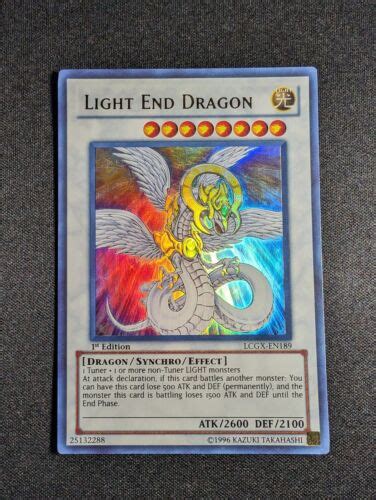 Yugioh Light End Dragon Lcgx En189 1st Edition Ultra Rare Lp Ebay