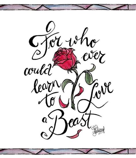 Beauty And The Beast Rose Quotes