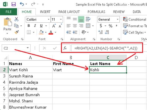 How To Split Cells In Excel Javatpoint