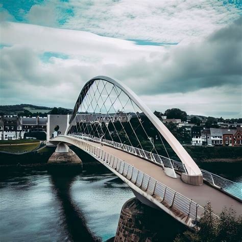 Premium AI Image | Peace Bridge in Derry