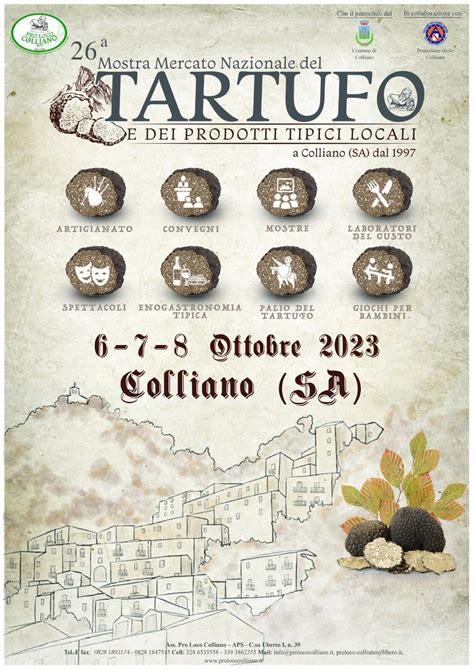 Colliano Ritorna La Mostra Mercato Nazionale Del Tartufo Campania