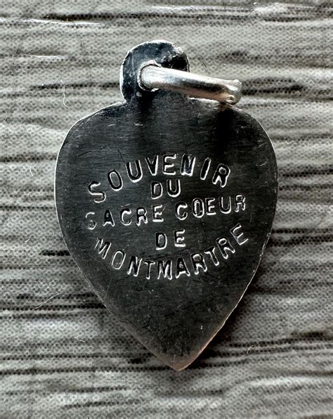 Médaille Religieuse Ancienne Sacré Coeur Argent Massif eBay