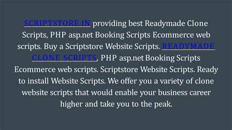 Ppt Best Readymade Clone Script Scriptstore In Powerpoint