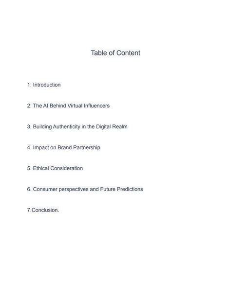 Solution The Rise Of Virtual Influencers Exploring The Impact Of Ai Generated Personalities On