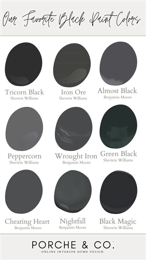 Porche Tips Tricks Our Favorite Moody Black Paint Colors For Your