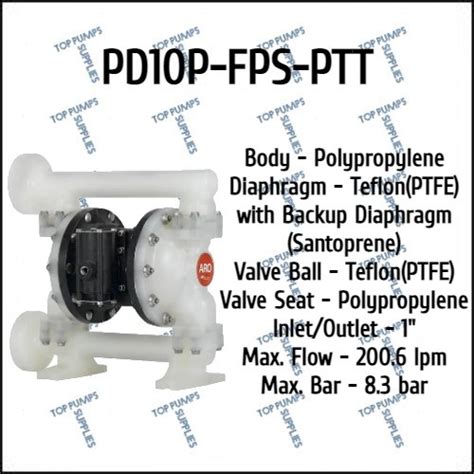 ARO Exp Series Air Operated Double Diaphragm Pump AODD Pump PD10P FPS