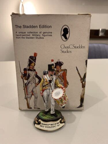 Charles Stadden Pewter Figure Studio Painted Drummer 57th Foot