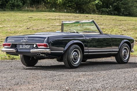 1965 Mercedes 230sl In Blue With Cream For Sale