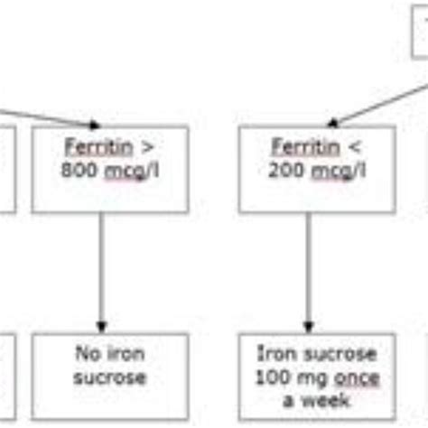 Treatment Algorithm For Intravenous Iron Sucrose Download Scientific