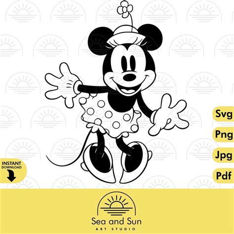 Vector Minnie Mouse Svg Minnie Disneyland Ears Svg Png Toy Inspire