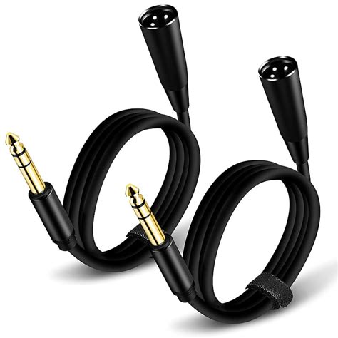 1/4 Inch Trs To Xlr Cable 10Ft 2Pack, 6.35Mm Male To Xlr 3 | Reverb