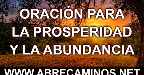 Oración Para La Prosperidad Y La Abundancia