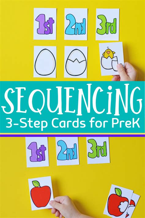 3 Step Sequencing Cards Printables For Preschoolers Sequencing Cards