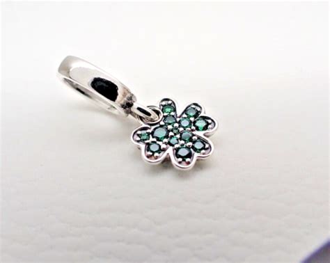 Authentic Pandora 792751C01 Four Leaf Clover Dangle Charm EBay