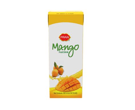 Drinks Juice Pran Mango Fruit Drink 200ml