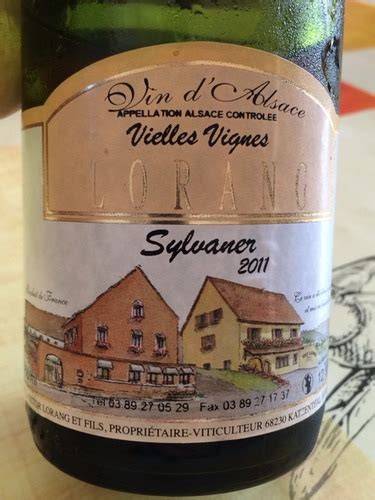 Lorang Vieilles Vignes Sylvaner Vivino Us