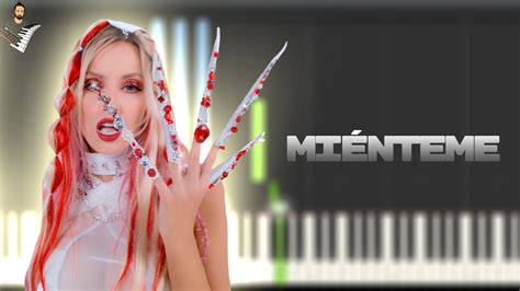 Katie Angel Mienteme Instrumental Piano Tutorial Partitura Karaoke Midi Youtube