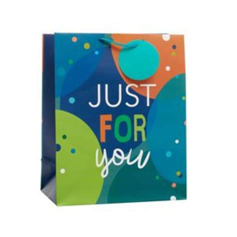 Just For You Balloons Blue Large T Bag