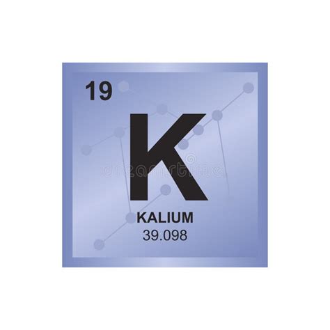 Potassium Symbol - K. Element Of The Periodic Table Zoomed Stock ...