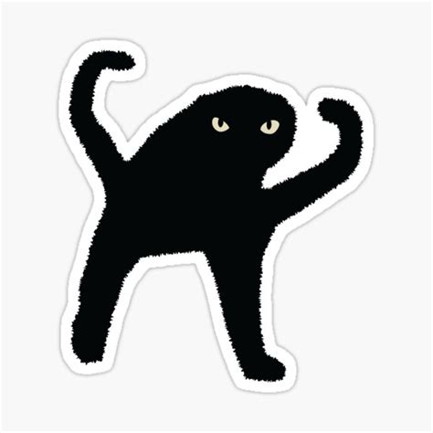 Funky Man Meme Cat Sticker For Sale By Rzera Redbubble