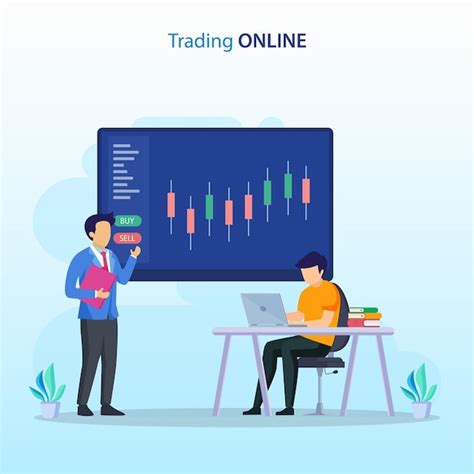 Premium Vector Online Trading Concept Forex Trading Strategy