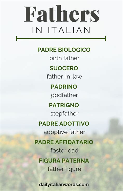 Pin On Italian Words And Meanings