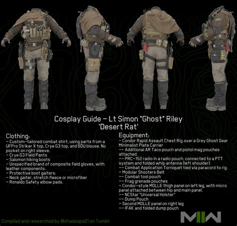 Jesses Ops Room — Mwii Cosplay Guides Simon Ghost Riley