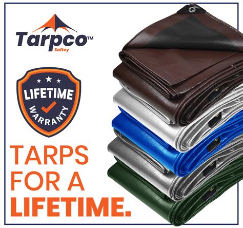 Tarpco Safety 30 Ft X 30 Ft 14 Mil Heavy Duty Polyethylene Tarp