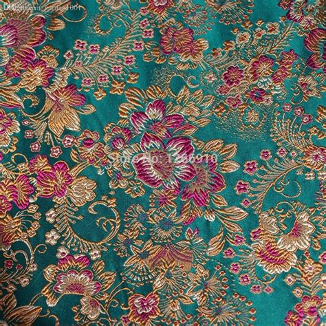 Chinese Silk Brocade Fabric Cheongsam Cushion Peony From Garden1001