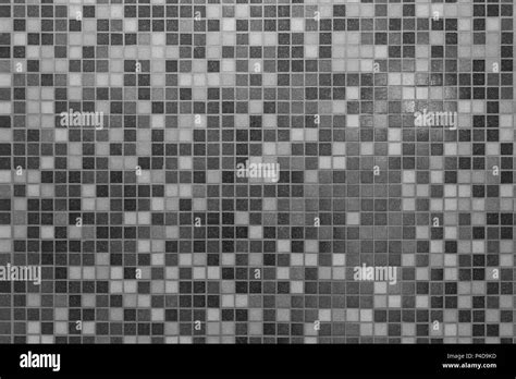 Black And White Mosaic Floor Tile Texture