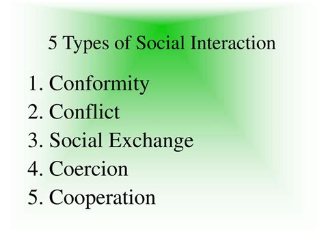 4 Types Of Social Interaction Ppt Download