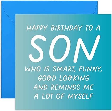 Funny Birthday Cards For Son Smart Funny Person Joke Happy Birthday