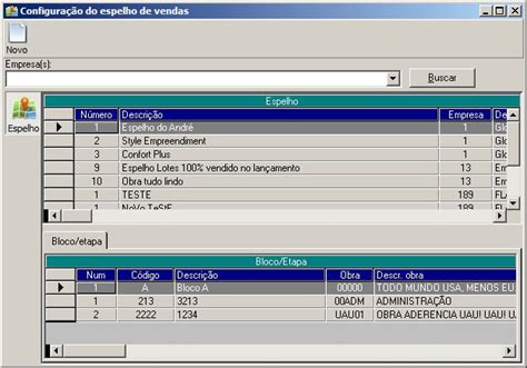 Configura O Do Espelho De Vendas Virtuau Globaltec