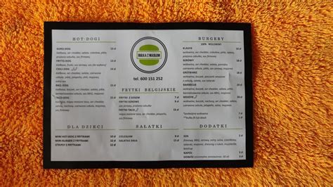 Menu At Bu Ka Z Mas Em Restaurant Koronowo