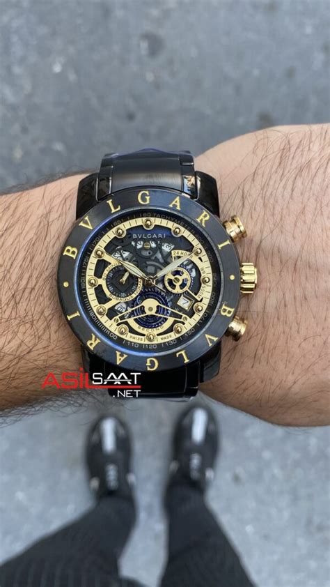 Bvlgari Nuclearneapon Kadran Sar Black Replika Saat Bgn