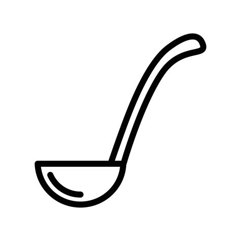 Ladle Icon Vector Vector Art At Vecteezy