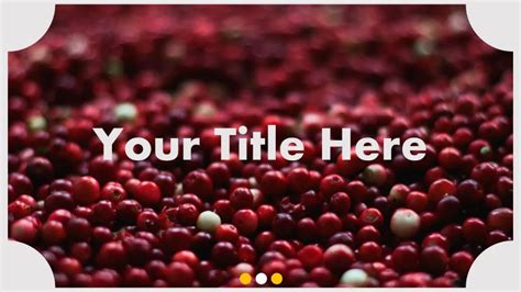 Producing Cranberry Powerpoint Template And Google Slides Themes