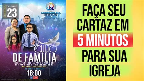 Como Fazer Cartaz Em 5 Minutos Para Sua Igreja Youtube