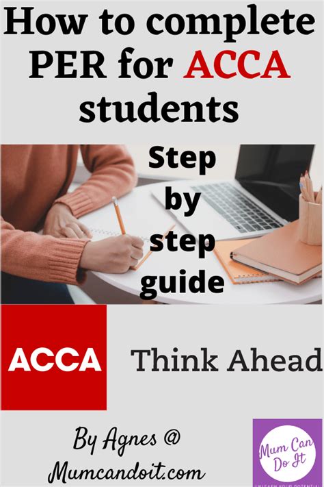 How To Complete Per For Acca Students Step By Step Guide Mumcandoit