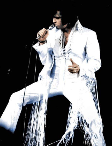 Only Once Elvis Wearing The Long Fringe Jumpsuit Aka Wing Suit Or Cape Fringe Suit It Is A