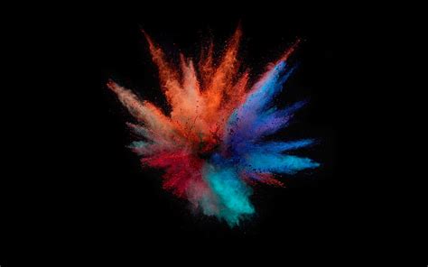 1920x1080px | free download | HD wallpaper: photo of colored powder blast, MacBook, colorful ...