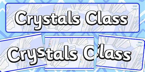 FREE Crystals Themed Classroom Display Banner Twinkl