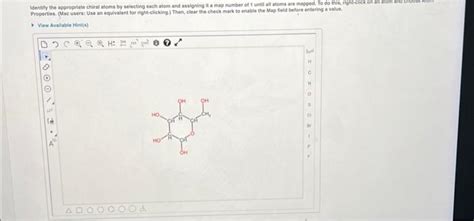 Solved Identify The Appropriate Chiral Atoms By Selecting Chegg