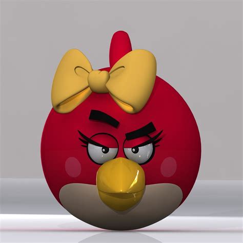 3d Female Angry Bird