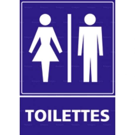 Panneau De Signalisation Rectangulaire Toilettes Mepro