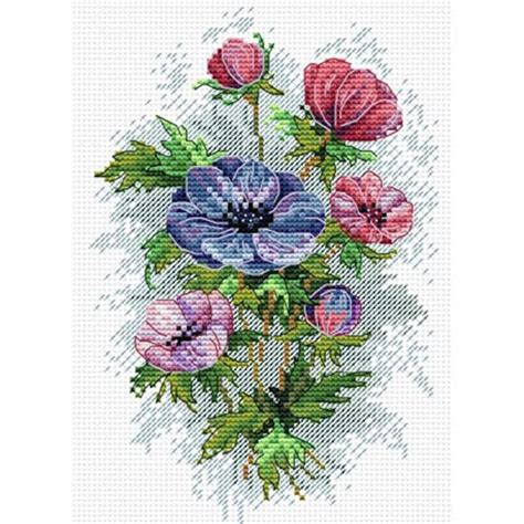 Cross Stitch Kit Spring Flowers M 122 Etsy