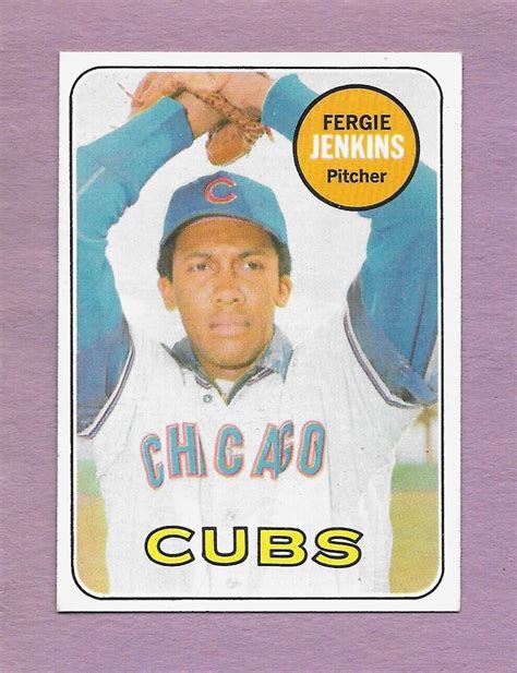 Topps Fergie Jenkins Hof Chicago Cubs Centered Exmt Nm Ebay