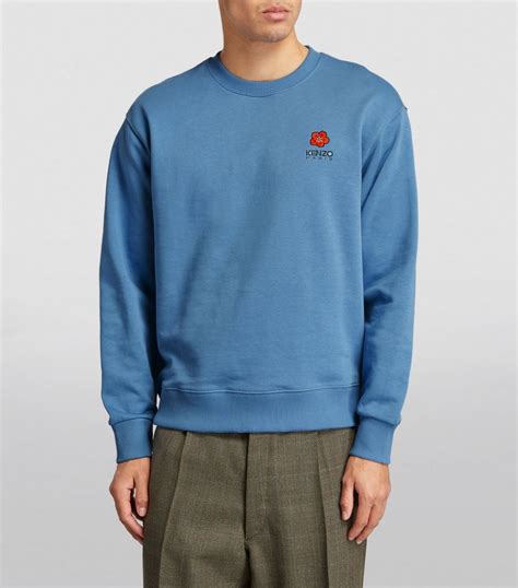 Mens Kenzo Blue Boke Flower Sweatshirt Harrods UK