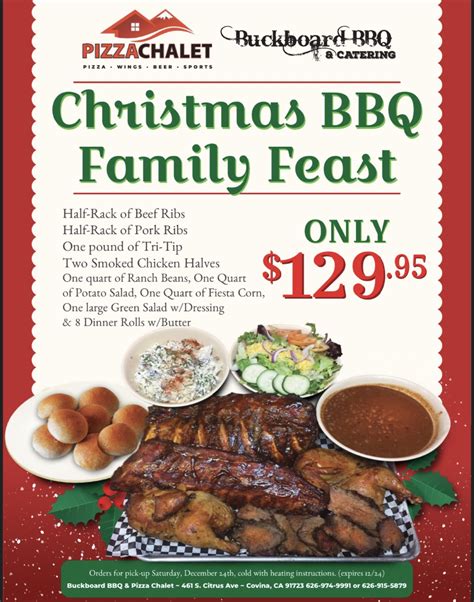 Christmas BBQ Family Feast | Buckboard BBQ & Catering